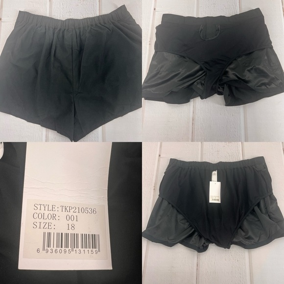 NWT FULLFITALL - Black Cargo Swim Short Size 18 - Picture 13 of 15